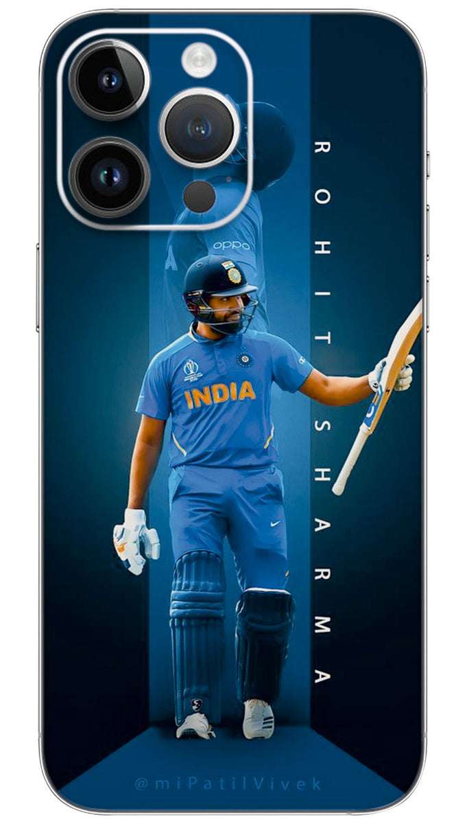 Caption rohit sharma sport Mobile Skin Wrap