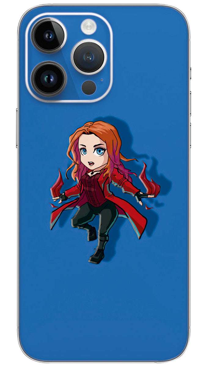 CARTOON Wanda Vision Chibbi Minimal Mobile Skin Wrap