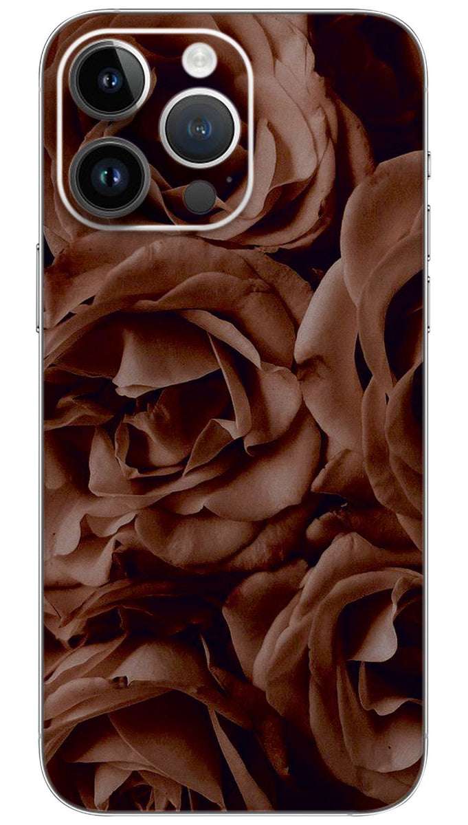 Chocolate Rose pattern Mobile Skin Wrap
