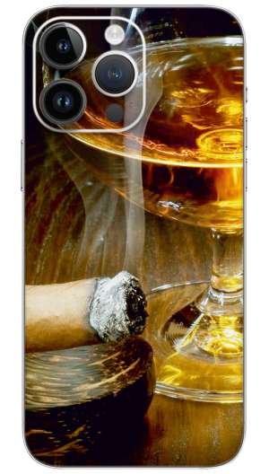 Cigar and Cordial  Mobile Skin Wrap