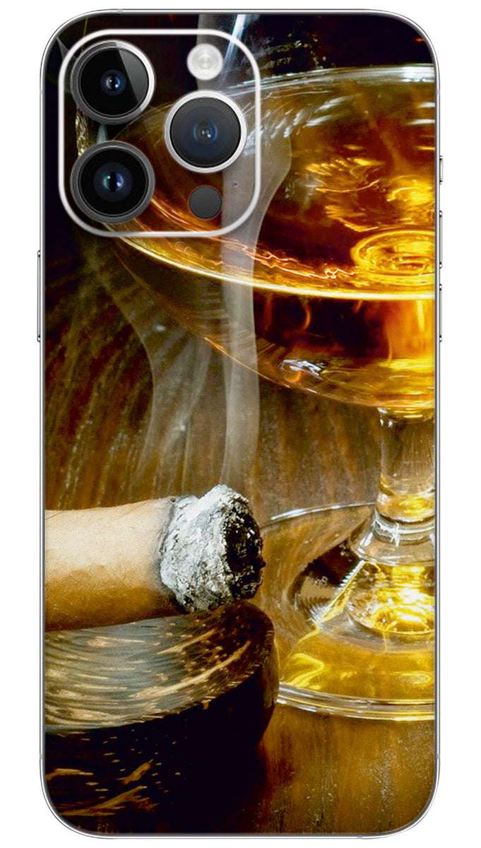 Cigar and Cordial  Mobile Skin Wrap