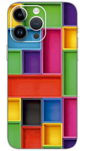 Color blocks pattern Mobile Skin Wrap