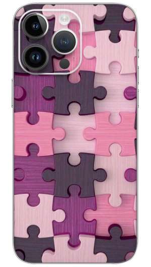 Color Puzzle pieces pattern Mobile Skin Wrap