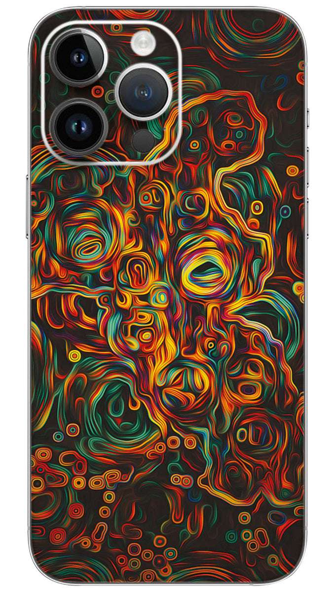 Colorful Abstract Mobile Skin Wrap