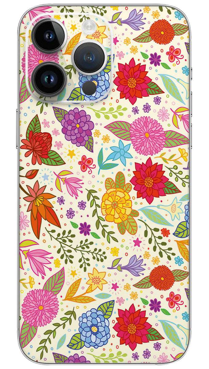 Colorful paisley pattern Mobile Skin Wrap