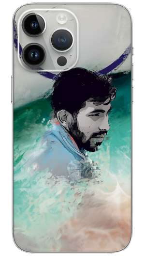 colorful photo bumrah Mobile Skin Wrap