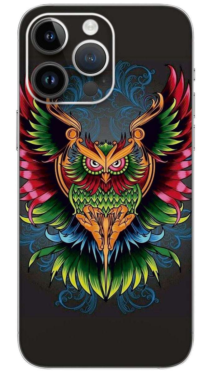 Colorfull owl Mobile Skin Wrap