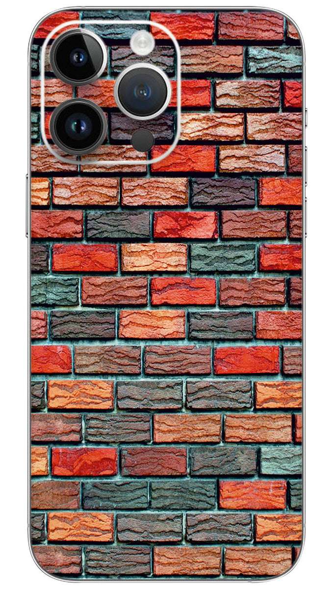 Colorfull wall pattern Mobile Skin Wrap