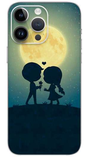 Couple Pictures WITH MOON NATURE Mobile Skin Wrap