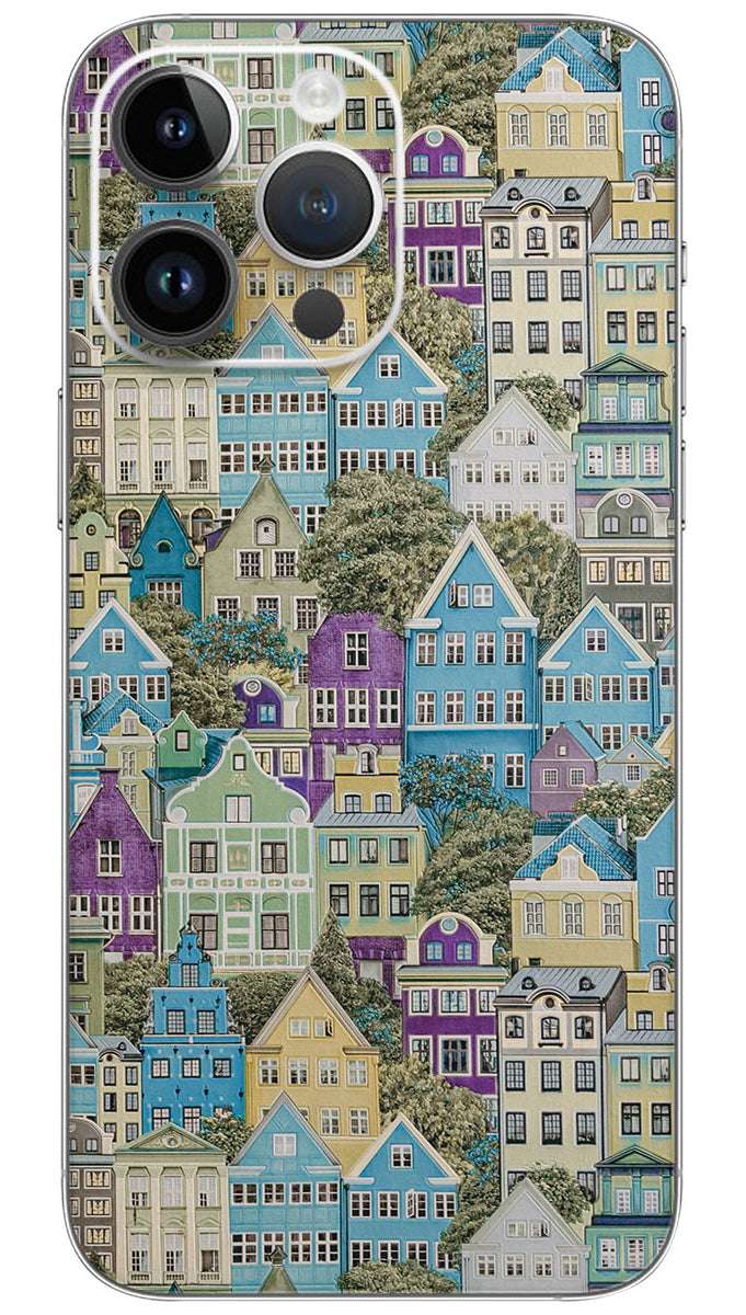 Crazyify House pattern  Mobile Skin Wrap