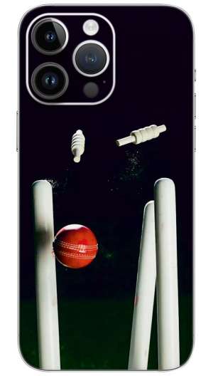 Cricket Ball And Stumps sport  Mobile Skin Wrap