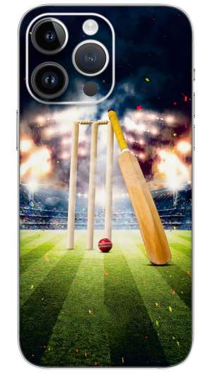 Cricket Ball And Stumps sport  Mobile Skin Wrap