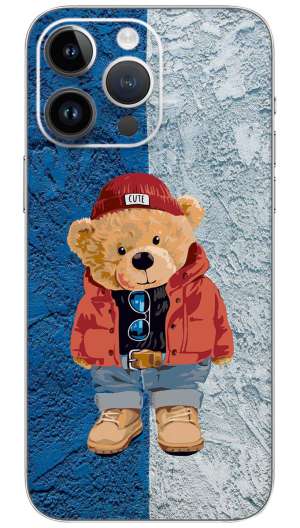 Cute bear lifestyle  Mobile Skin Wrap