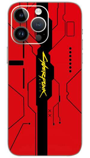 Cyberpunk red Mobile Skin Wrap