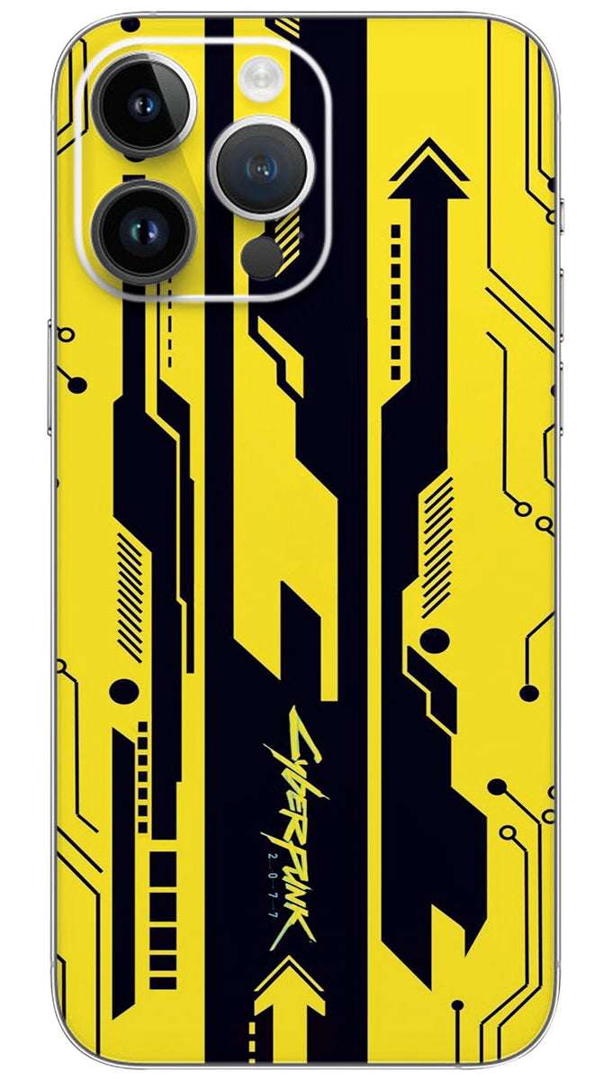 Cyberpunk yellow Mobile Skin Wrap