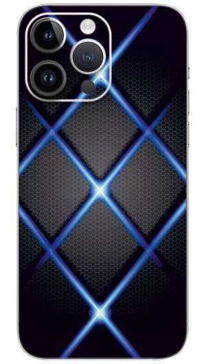 Dark background overlap pattern Mobile Skin Wrap