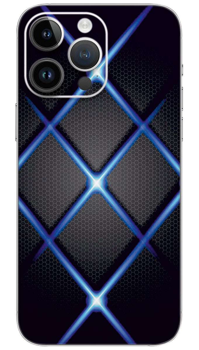 Dark background overlap pattern Mobile Skin Wrap
