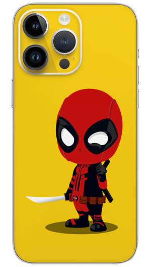 Deadpool Cartoon Mobile Skin Wrap