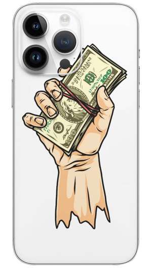 Dollar in hand  Mobile Skin Wrap