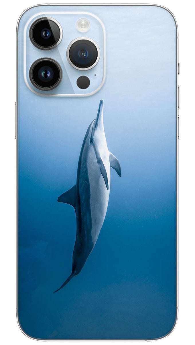 Dolphin In The Sea Mobile Skin Wrap