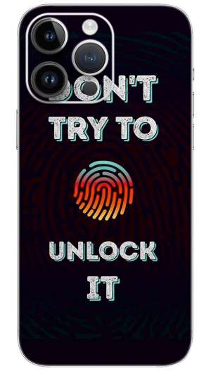 Don’t try unlock it quotes Mobile Skin Wrap
