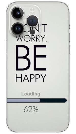 Don't Worry Be Happy quotes Mobile Skin Wrap