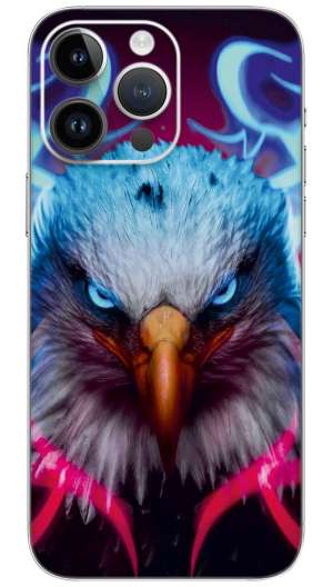 Eagle glowing Artwork Mobile Skin Wrap