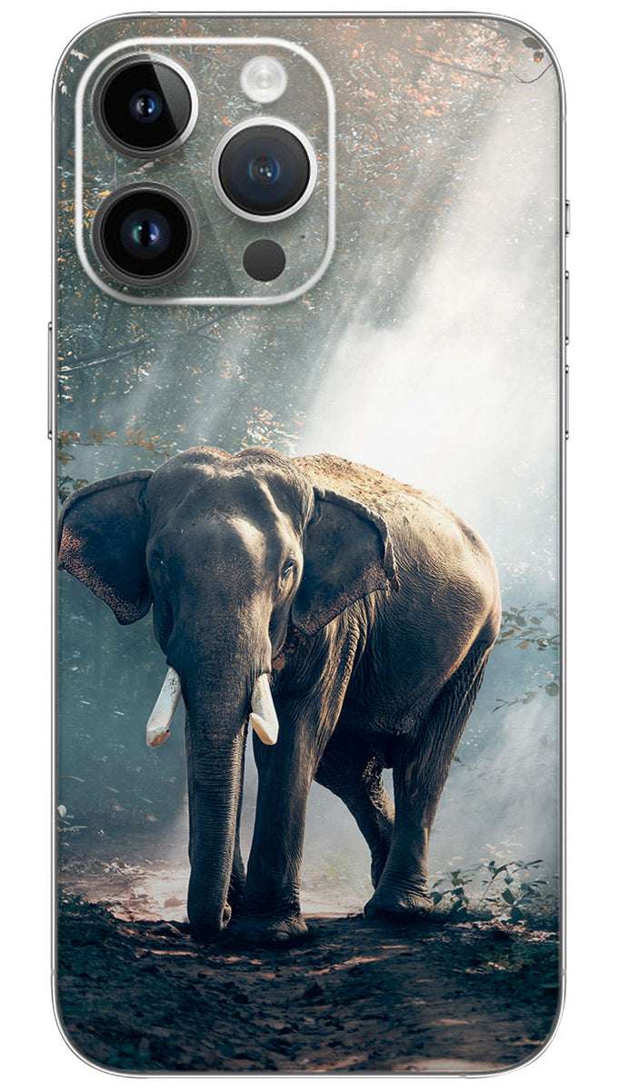 Elephant In Forest  Mobile Skin Wrap