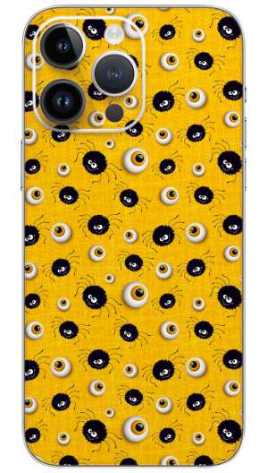 Fabric Face Scream pattern Mobile Skin Wrap