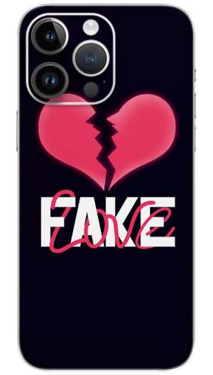 FAKE LOVE BROKEN HEART  Mobile Skin Wrap