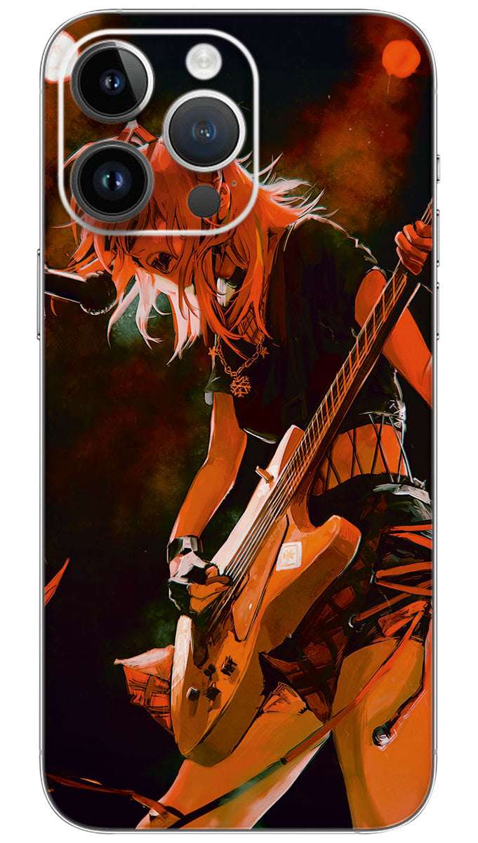 Female singer anime  Mobile Skin Wrap