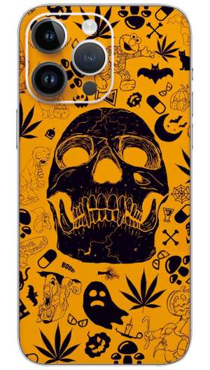 Funky Art skull  Mobile Skin Wrap