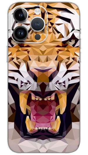 Geometric Tiger Mobile Skin Wrap