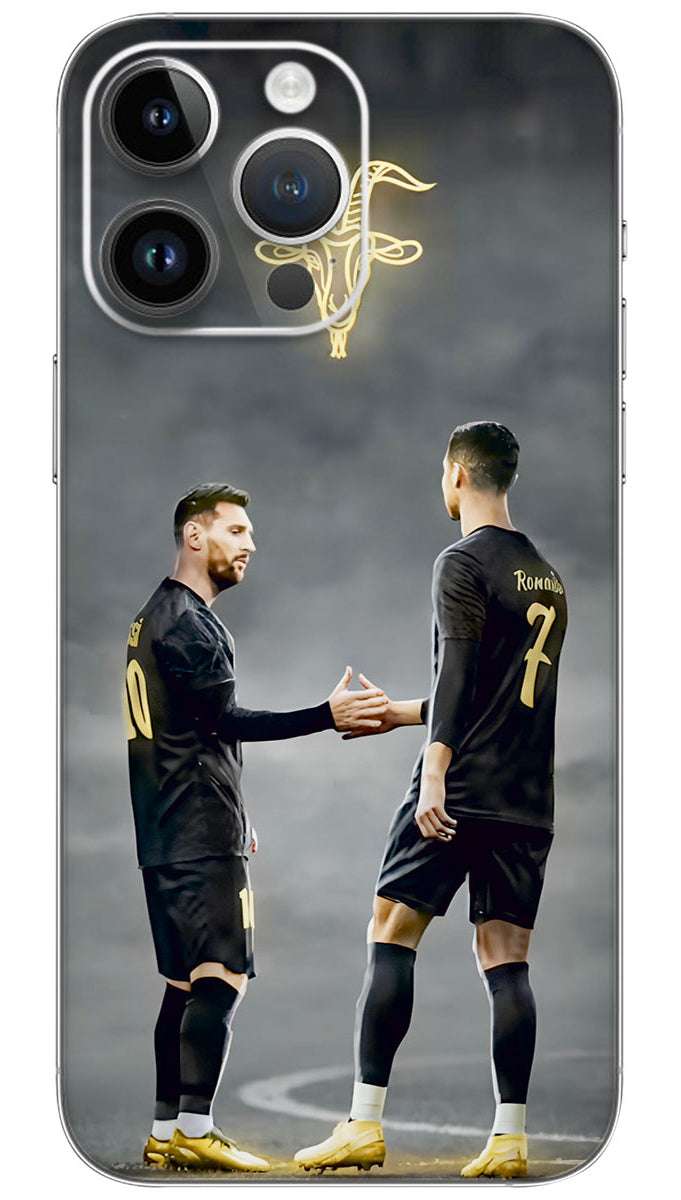 Goat messi and ronaldo Mobile Skin Wrap
