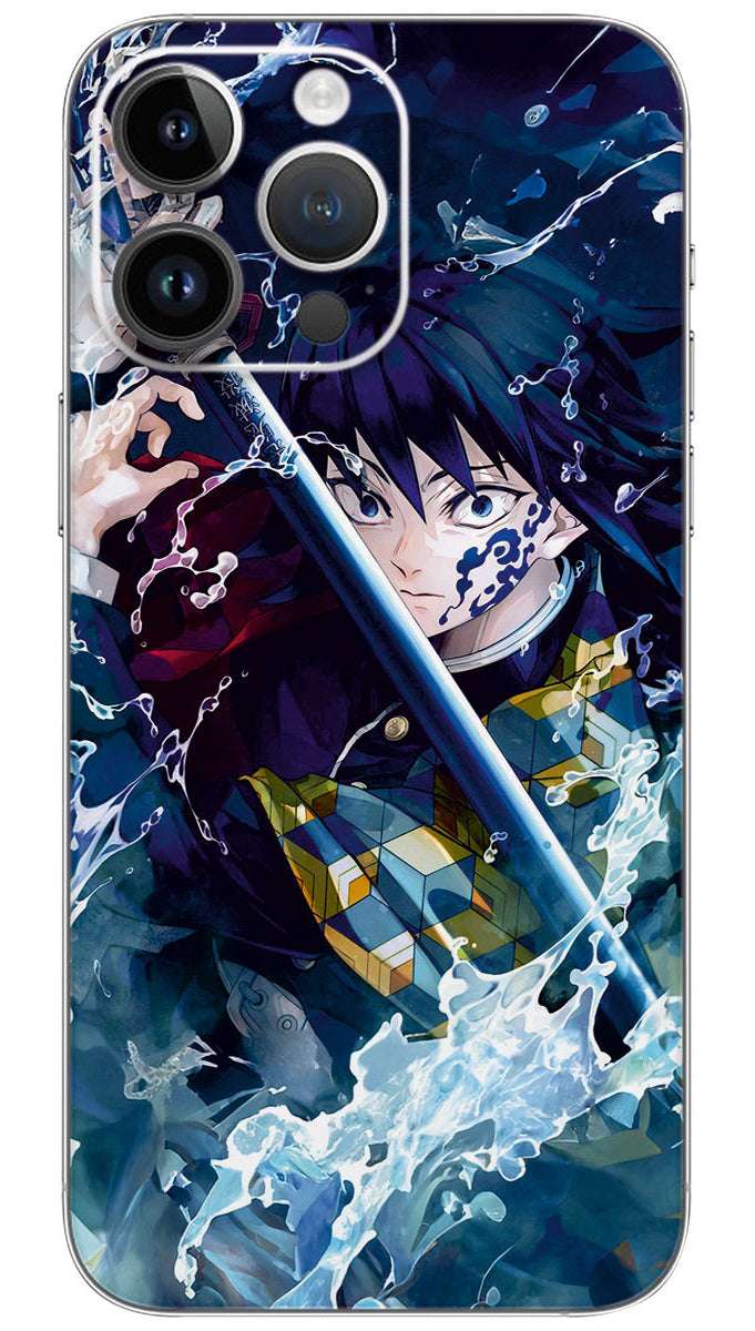 Godlikedeku Demon Slayer Tomioka anime Mobile Skin Wrap