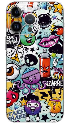 Graffiti 2 pattern  Mobile Skin Wrap