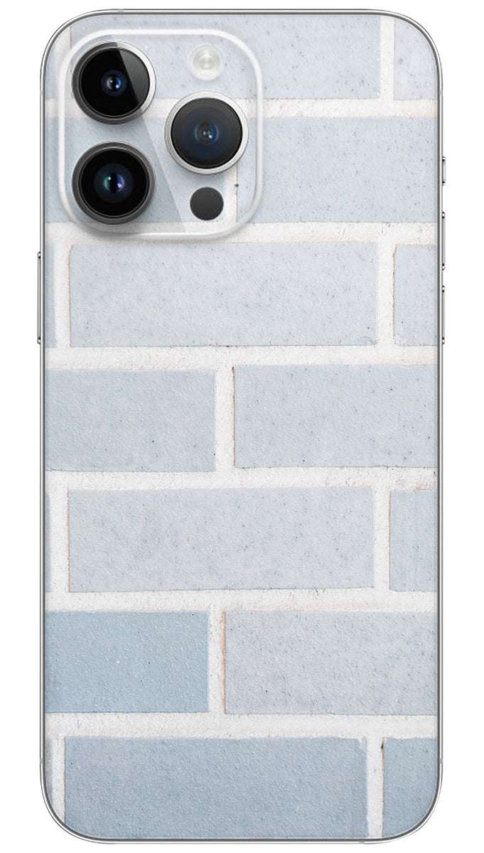 Gray brick wall pattern Mobile Skin Wrap