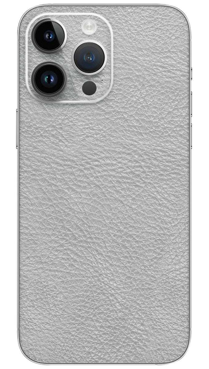Gray color pattern leather Mobile Skin Wrap