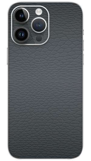 Gray leather texture pattern Mobile Skin Wrap