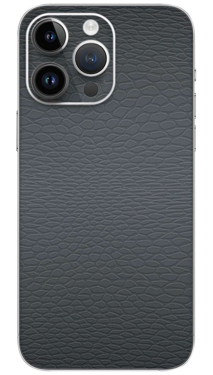 Gray leather texture pattern Mobile Skin Wrap