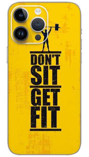 Gym quotes Mobile Skin Wrap