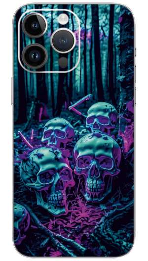 Halloween skull design Mobile Skin Wrap