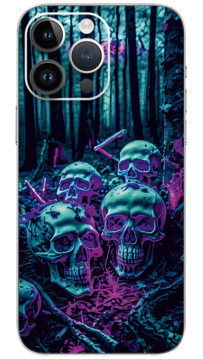 Halloween skull design Mobile Skin Wrap