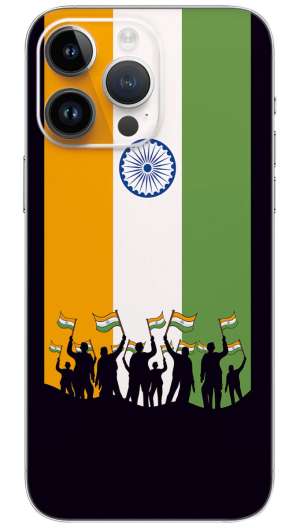Happy India Republic Day Mobile Skin Wrap
