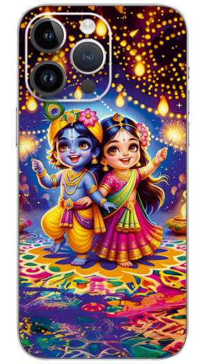 HAPPY RADHA KRISHNA  Mobile Skin Wrap
