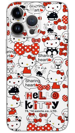 Hello Kitty pattern Mobile Skin Wrap