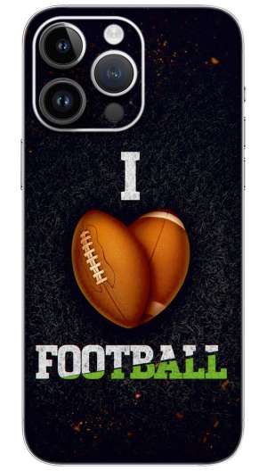 I love football Mobile Skin Wrap