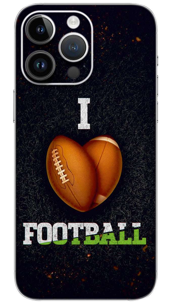 I love football Mobile Skin Wrap