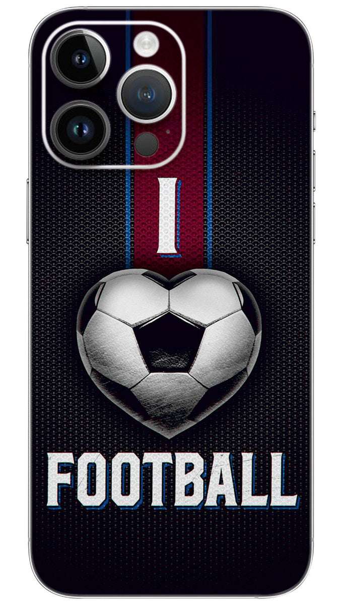 I love soccer footaball Mobile Skin Wrap