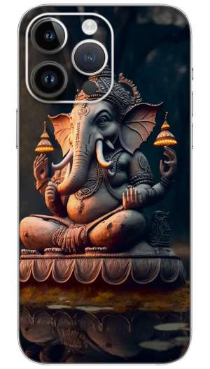 Illustration of lord GANESHA Mobile Skin Wrap